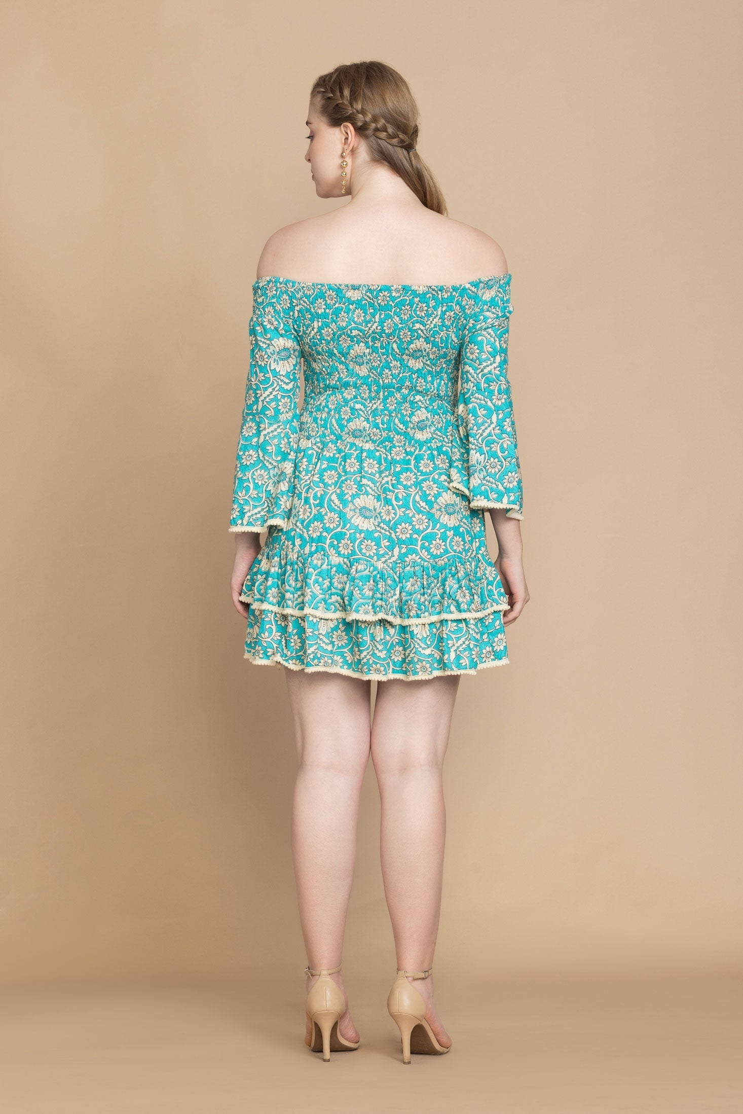 Bohera Mikala Floral Pattern Smocked DRESS