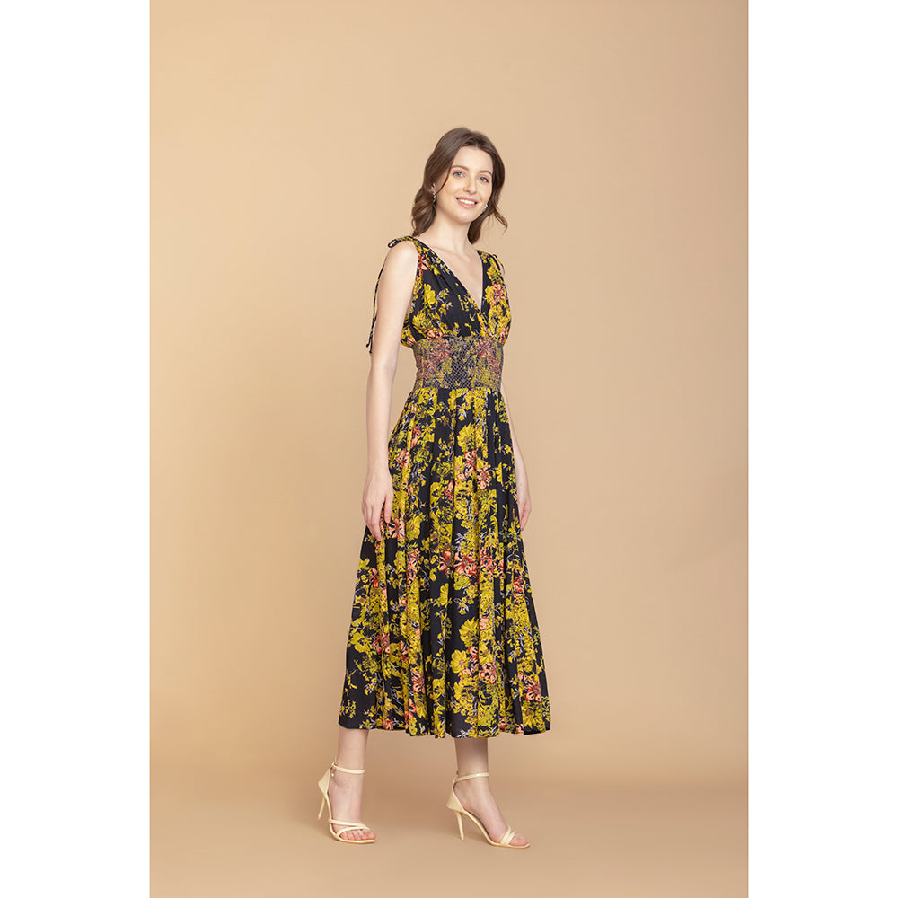 Bohera Carlotta Floral Drop Waist Dress