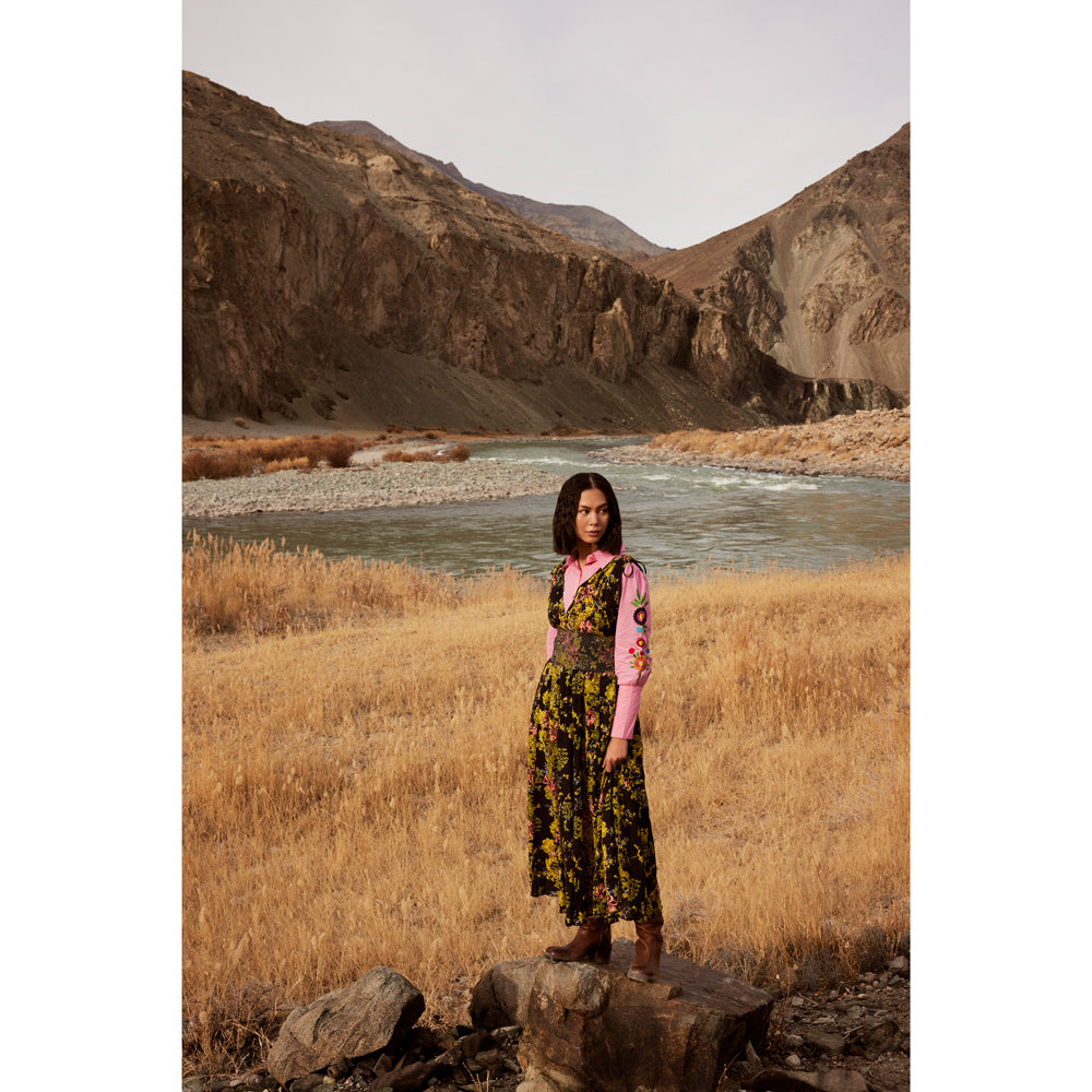 Bohera Carlotta Floral Drop Waist Dress