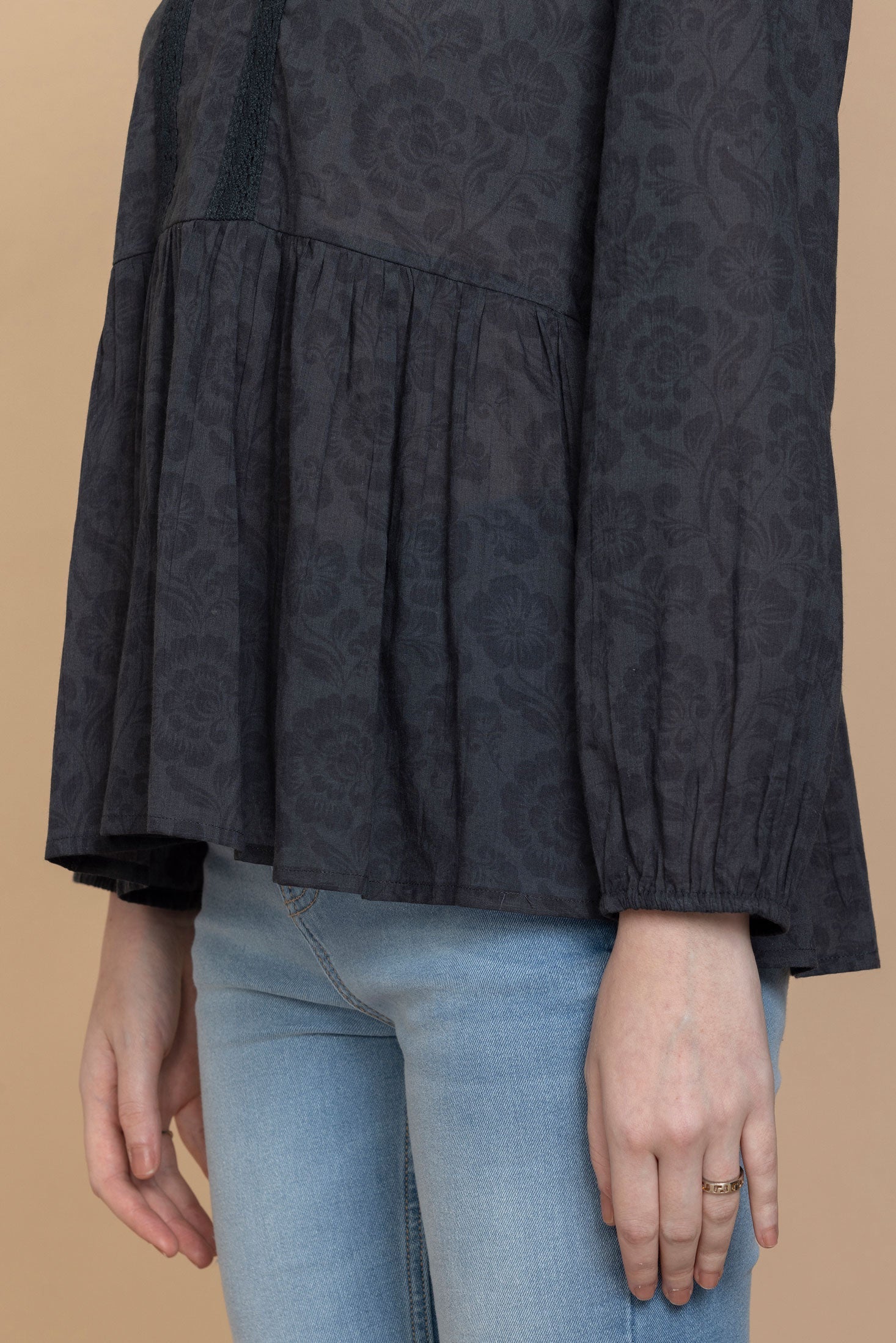 Minda Black Free Flow Top