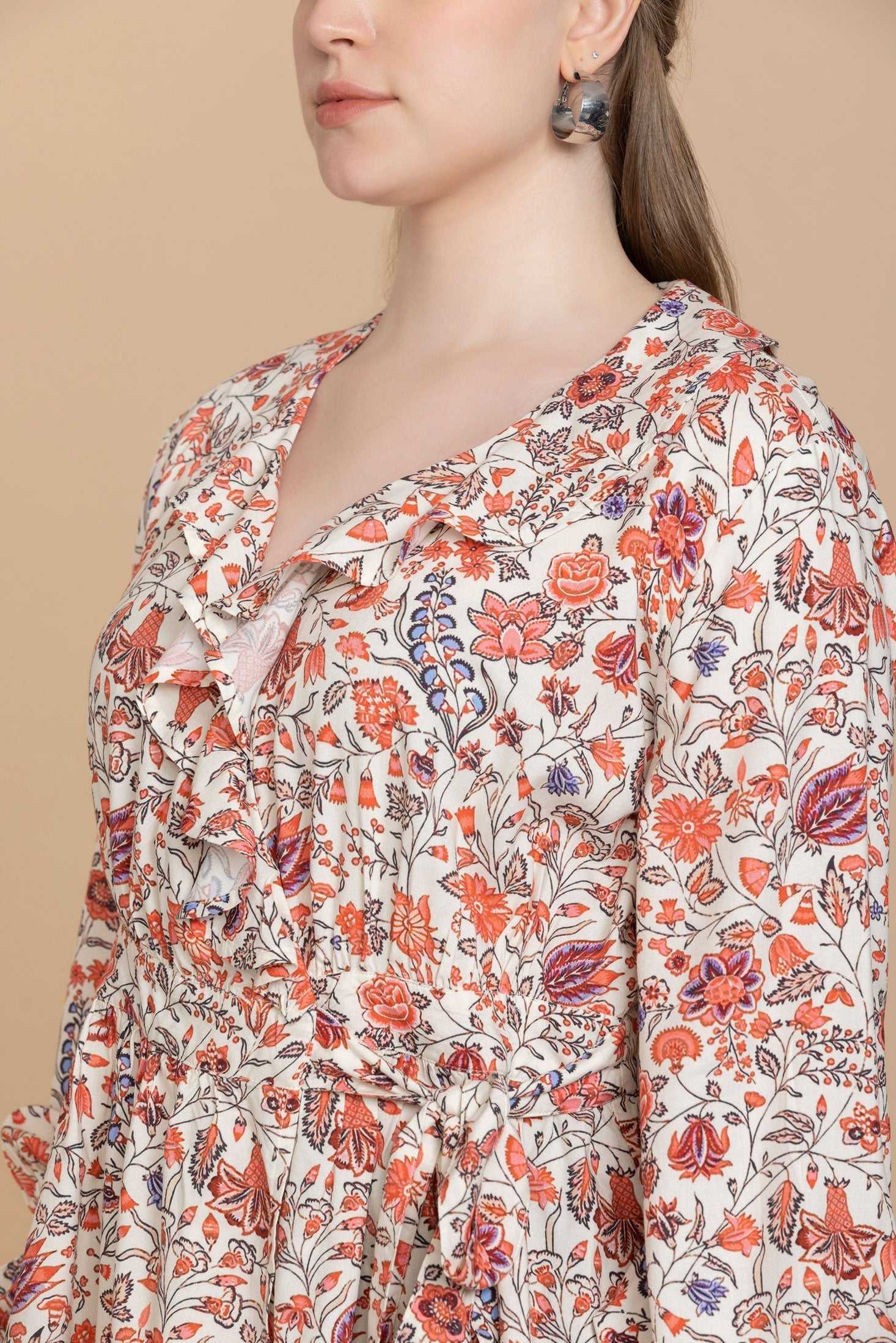 Bohera  Priscilla Wrap-Style Floral Top